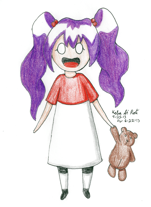 Day 22: A Drawing from a Friend's Character Reference Sheet