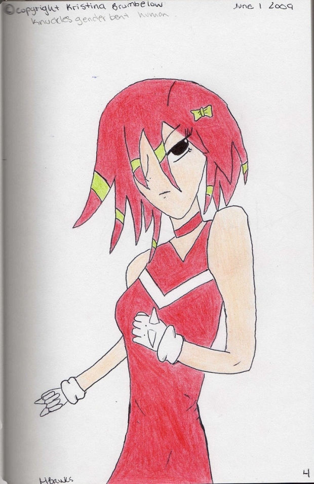 Knuckles, Genderbent, Human, [4]