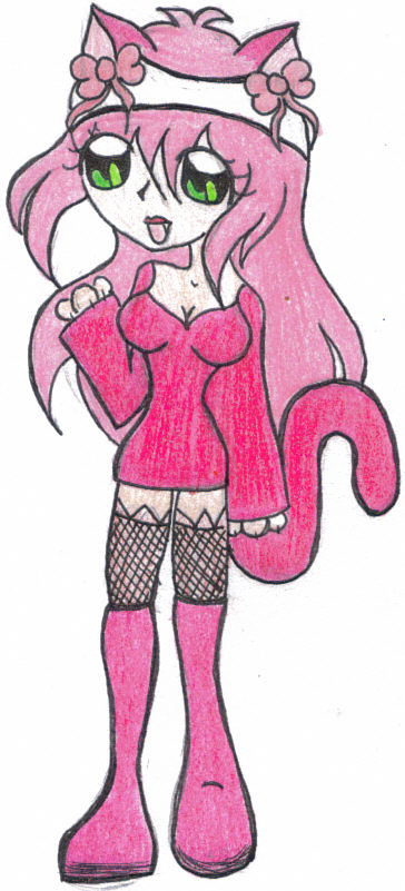 Pink Neko Demon Girlie