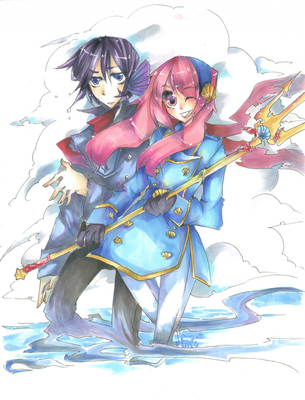 Copic Illust.: The Mage and The Royal Guard