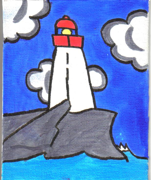 Lighthouse On A Cliff