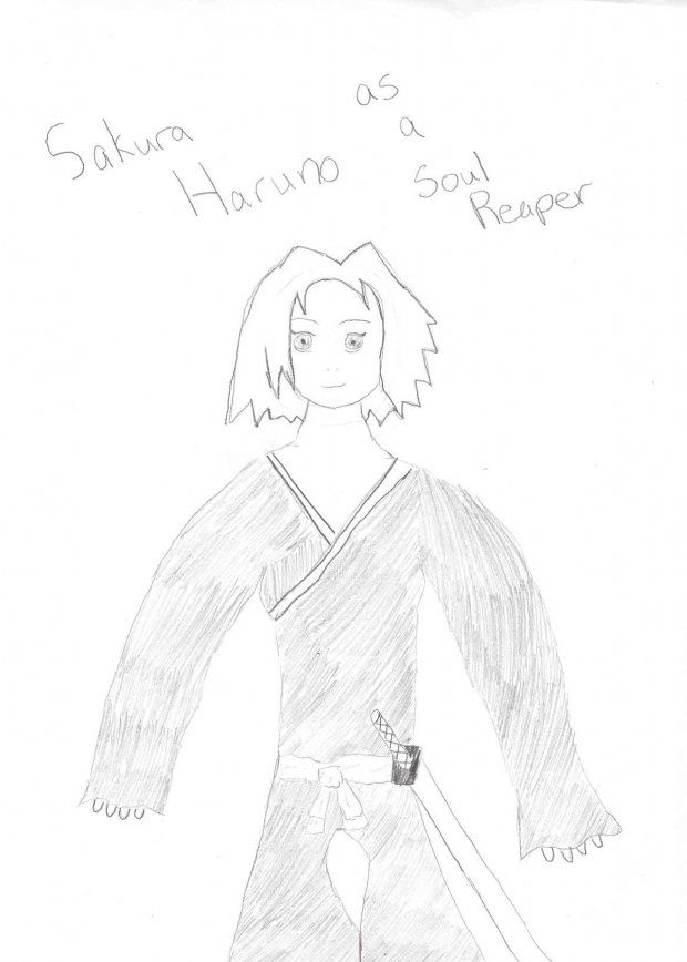 Sakura as a soul reaper