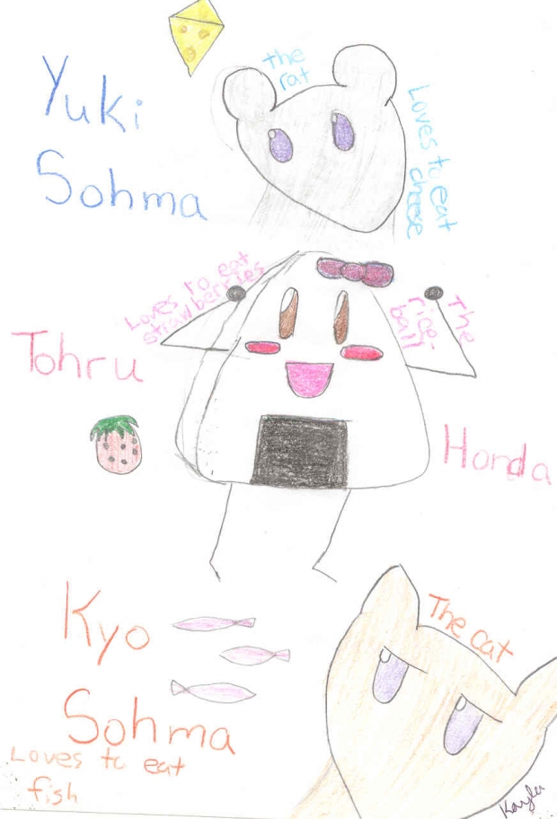 Yuki, Kyo, and Tohru