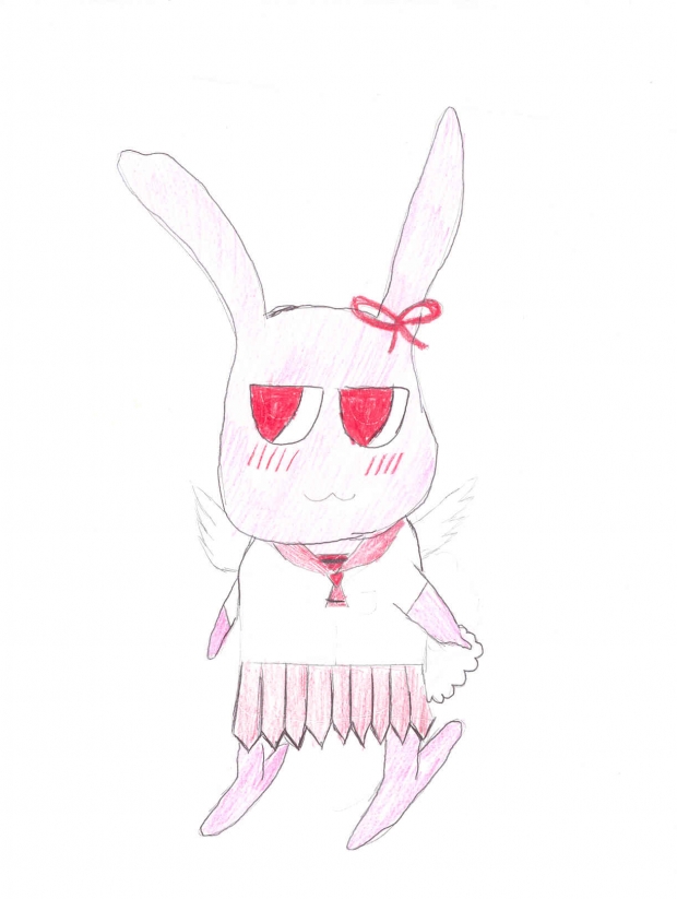 Meroko's high school uniform- bunny styled