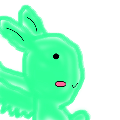 Flying Mint Bunny