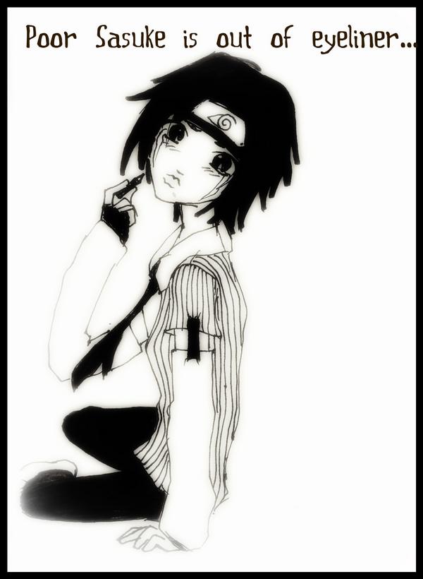 Poor Sasuke out of eyeliner