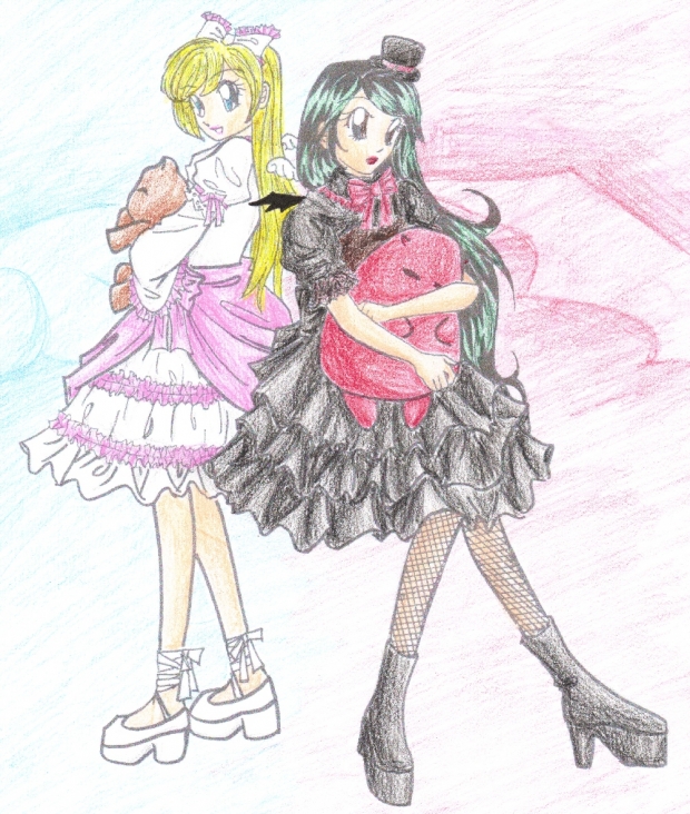 angel and devil (colored)