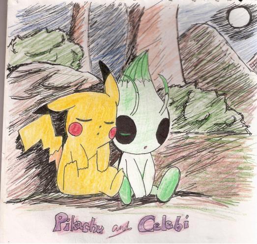 Pikachu & Celebi!!