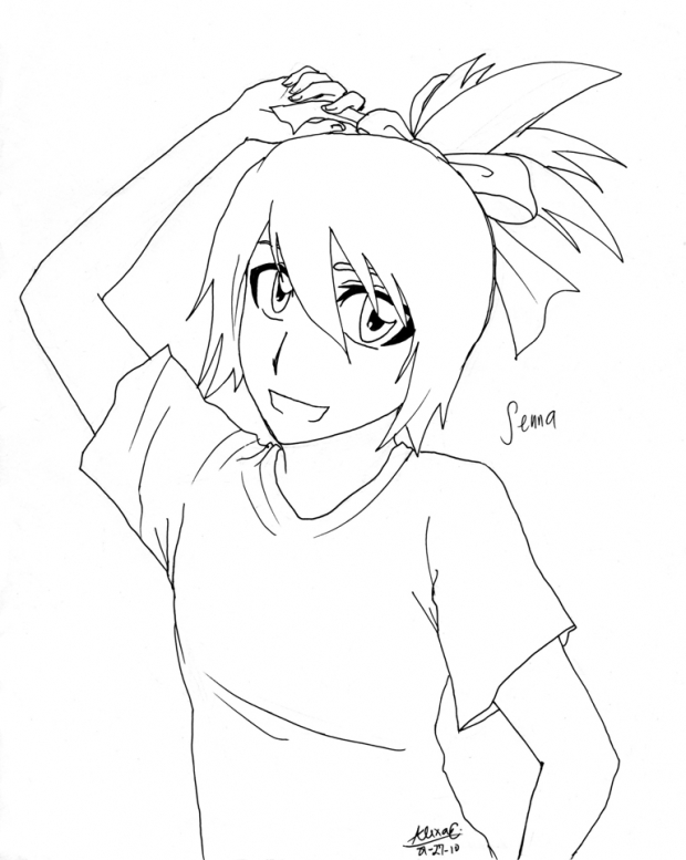 Senna Lineart
