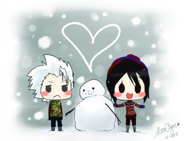 Beside The Snowman