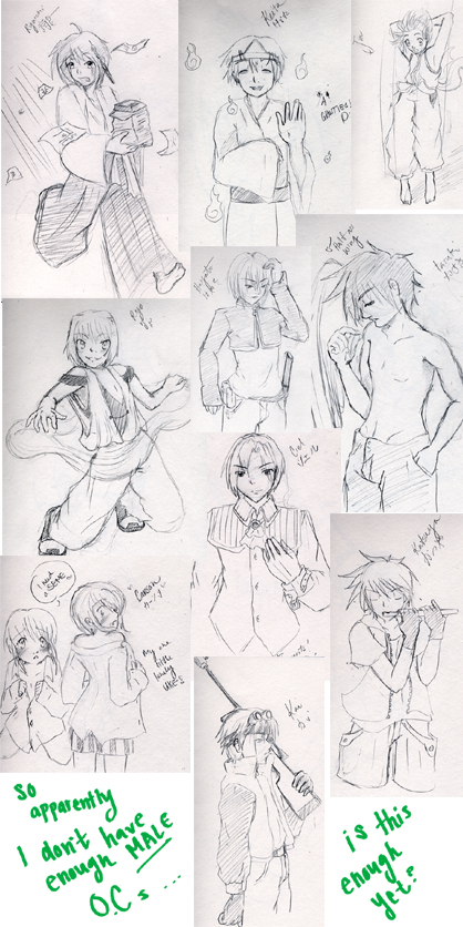 Male OC- Sketch Dump 1