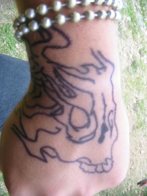 I Lub Drawing On My Hand