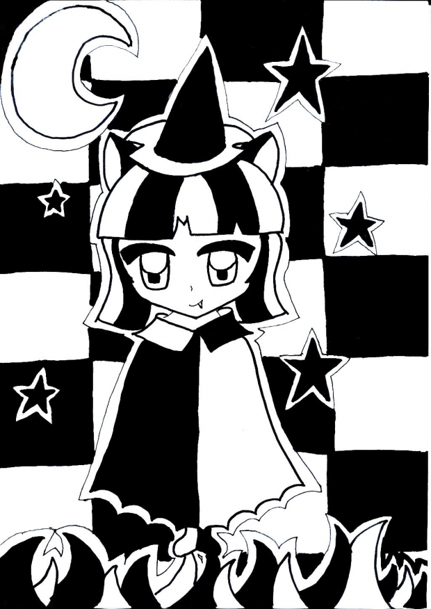 Halloween black and white