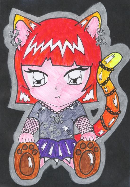 Neko goth coloured (finaly)