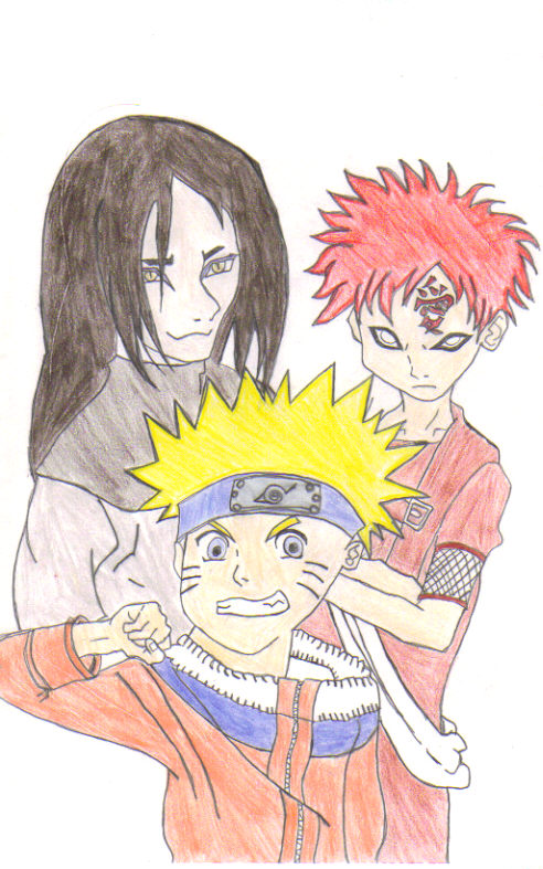 Orichimaru, Naruto, Gaara