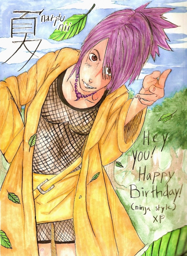 Happy birthday! ninja style! XD