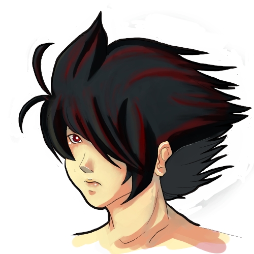 Black haired pretteh boi