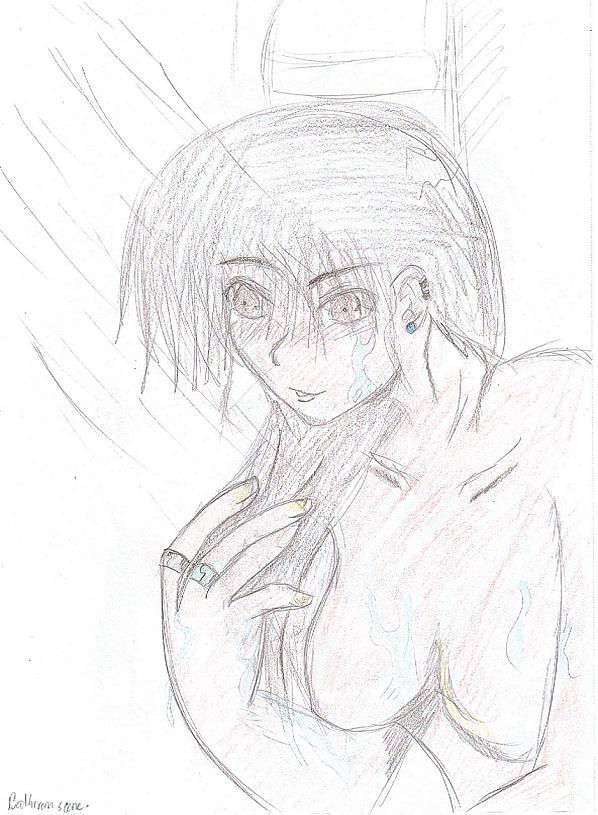 Maria, Shower Scene (sketch)