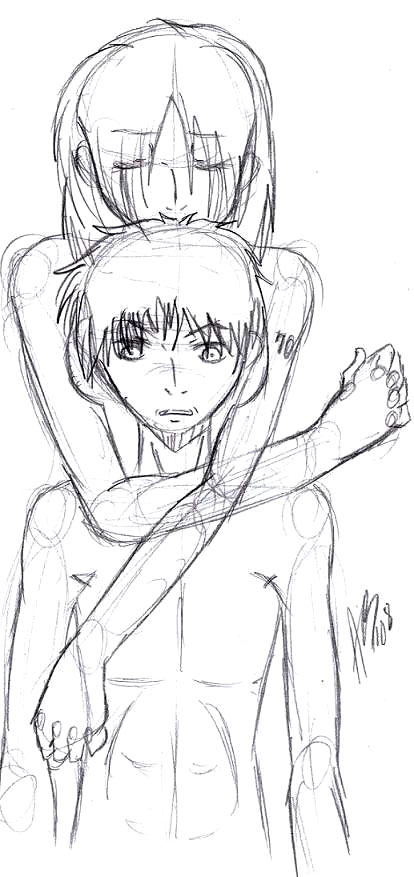 Angered Brother, Crying Sister (sketch)