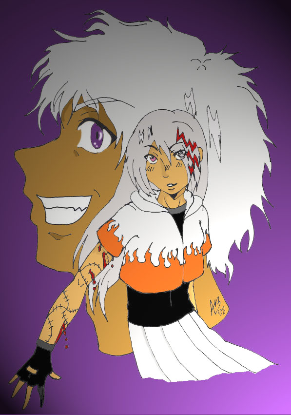 A Black Rose and Her Shadow