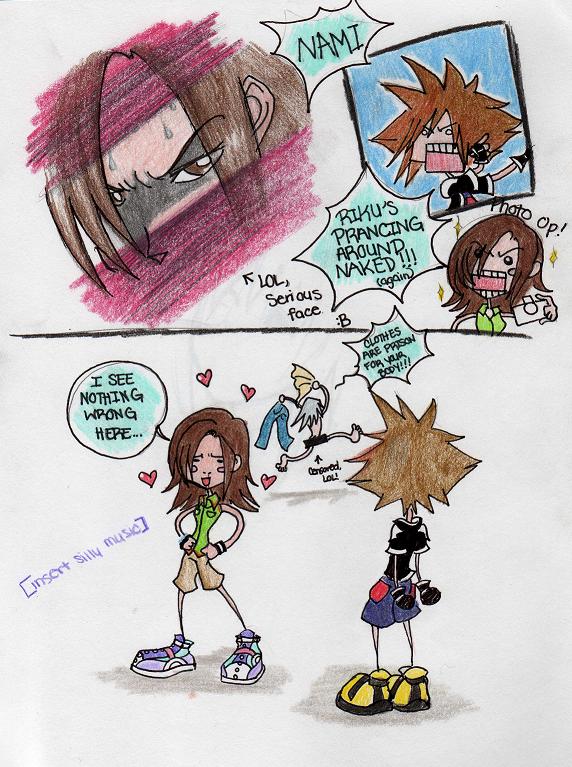 Riku's Prancing Around Naked Again!