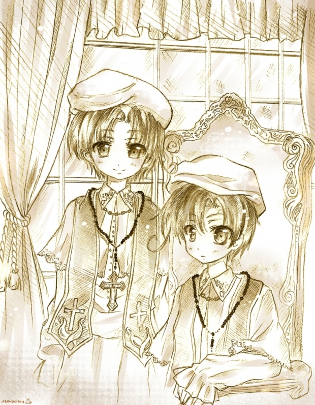 italian brothers: romano+veneciano