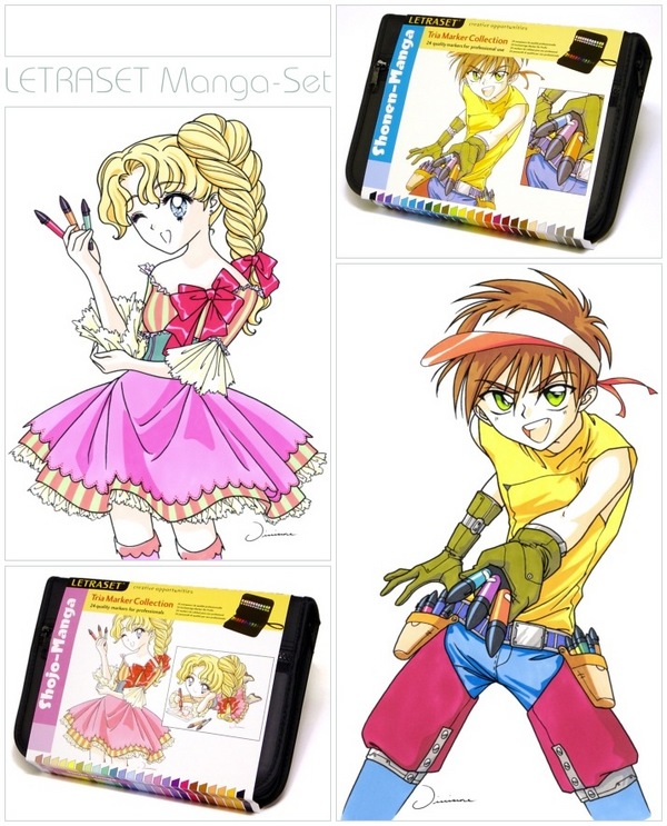 Letraset Manga Marker Set