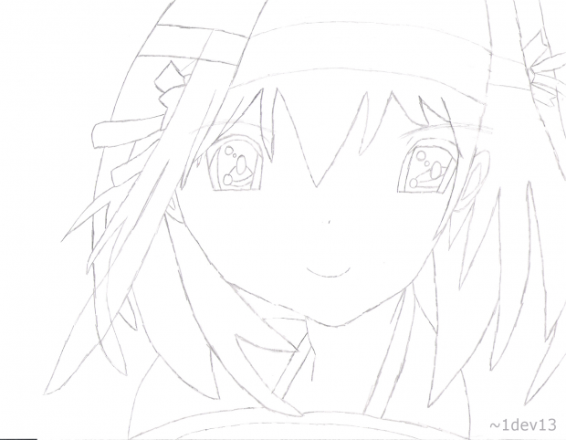 Haruhi Suzumiya [lineart]