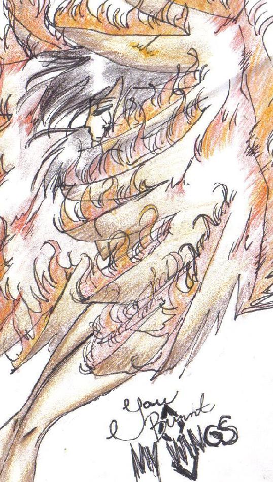 Angel With Burning Wings
