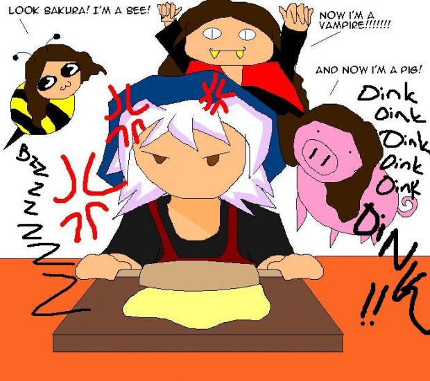 (art Trade!) When Yami Bakura Cooks