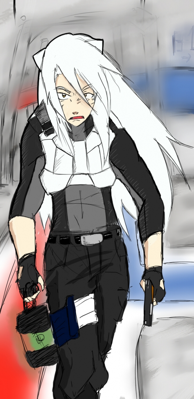 Shonji Higurashi walking