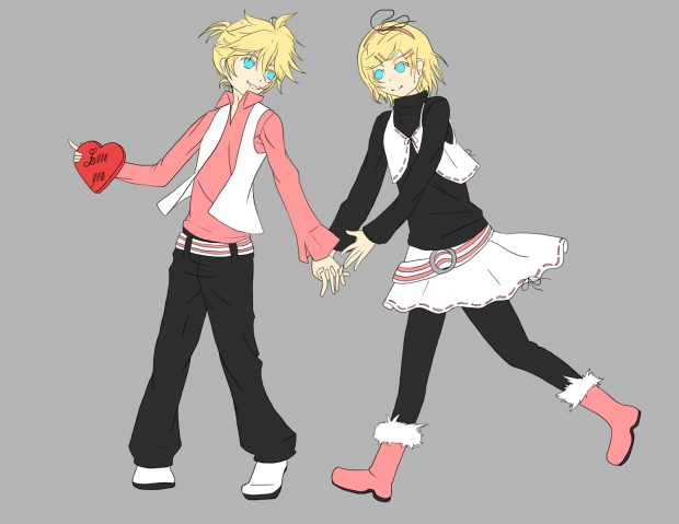Rin and Len- Valentines Day