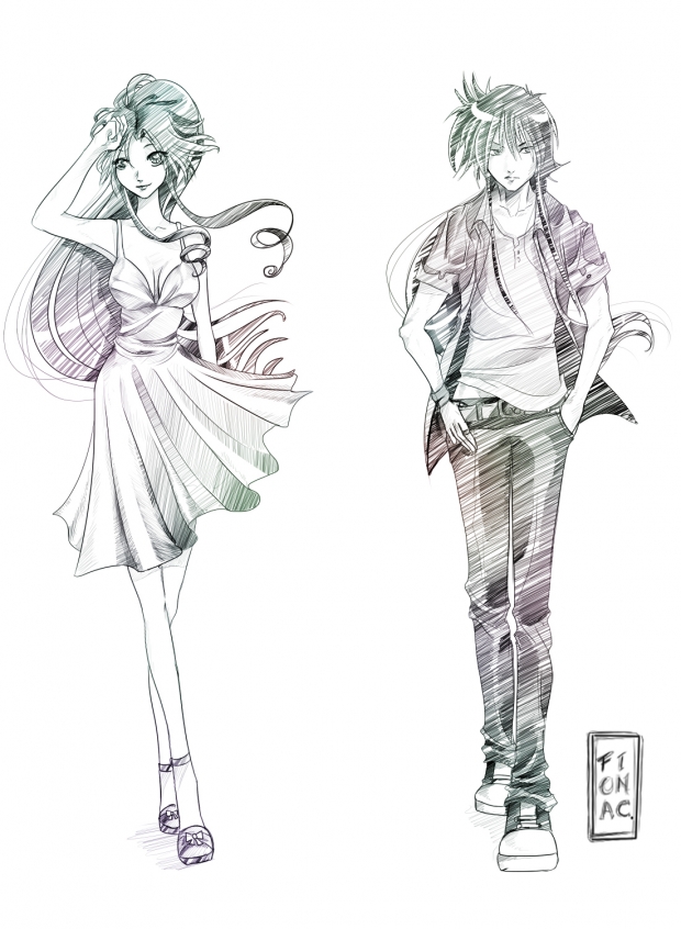 Commission Kurama&Botan