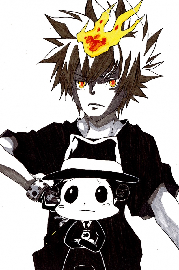 Hyper Tsuna and Reborn-san