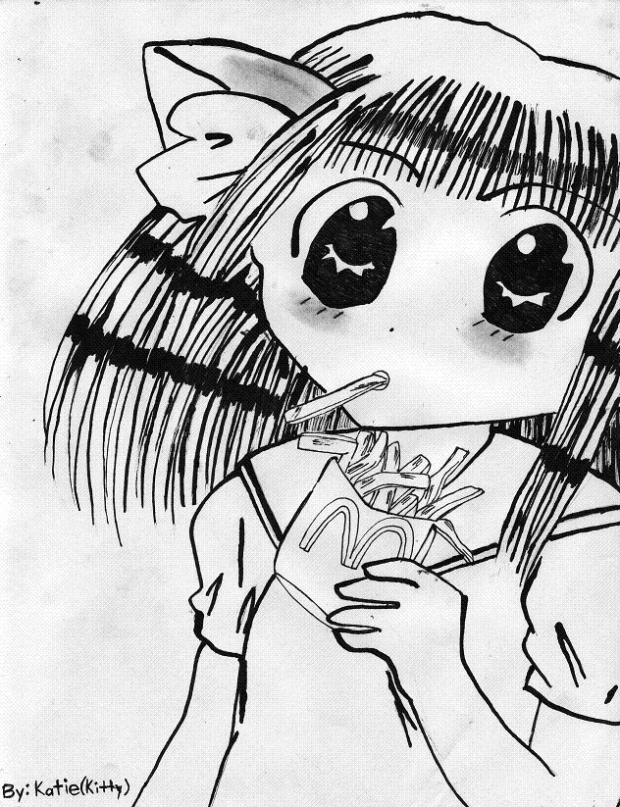 Koboshi Uematsu Eating Mcdonalds