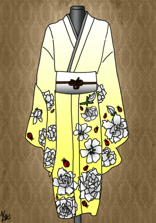 Spring Kimono- Gardenia