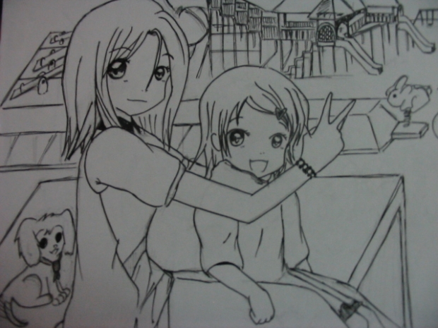 me and my little sister