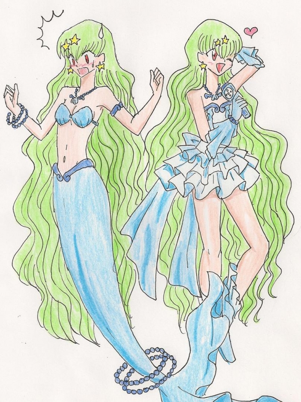 Kiki cosplays as Aquamarine Pearl Hanon