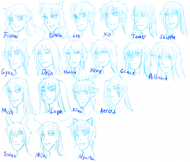 PGR OC's face study part 4