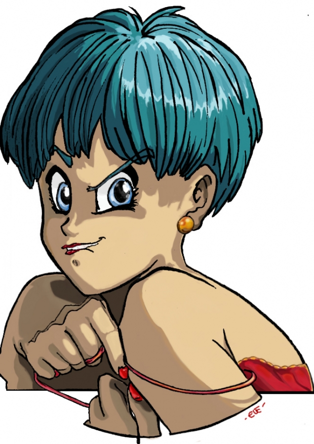 Bulma's glance - white
