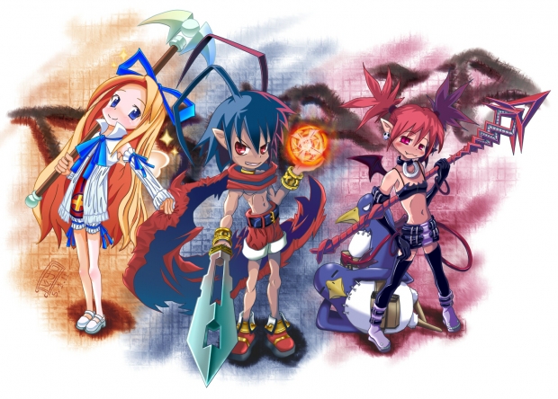 Disgaea Trio and Prinnies