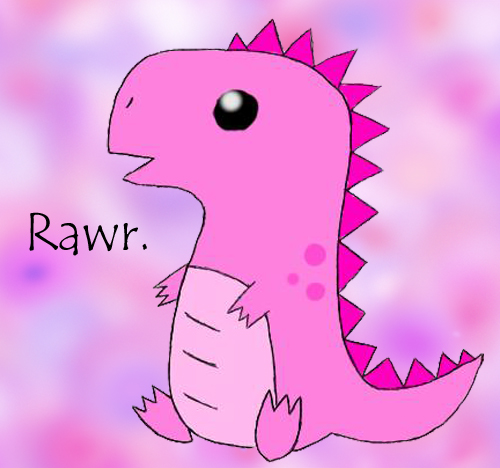 Cute Pink T-Rex
