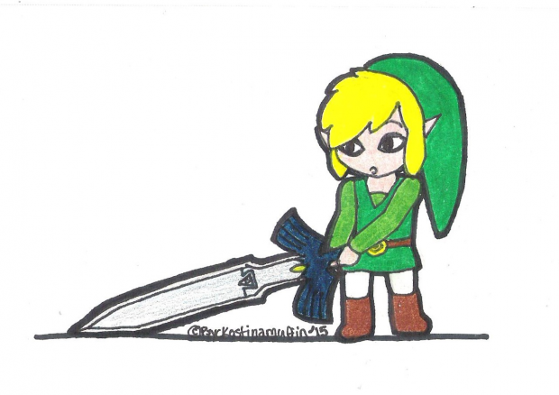 Link's Sword Is Too Big.