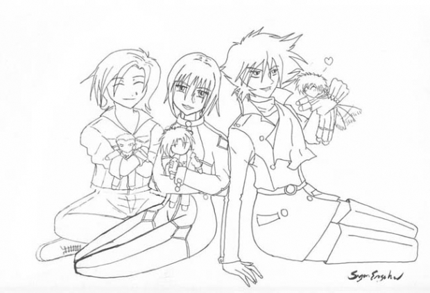 I Love Plushies Lineart