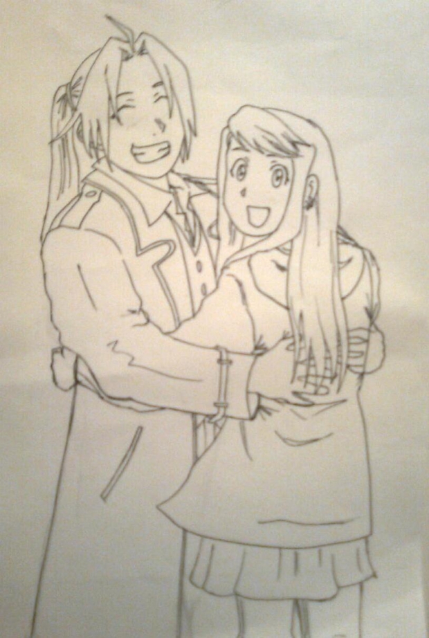 Edward and Winry _:D