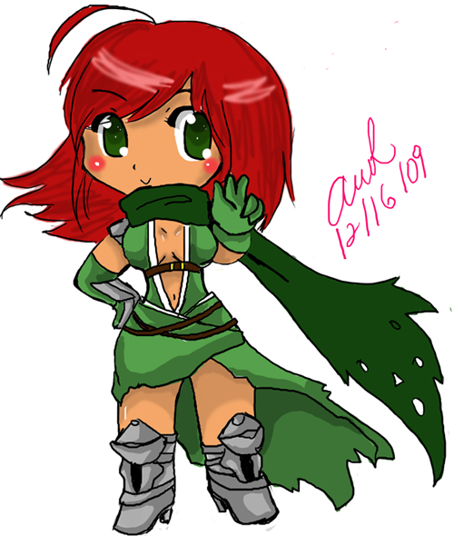 meeee chibi wearingn assasin cros cloths lol