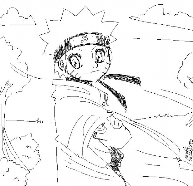 Naruto line art