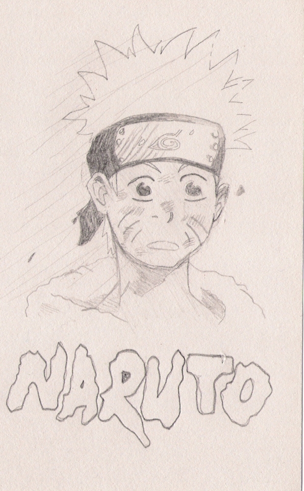 Naruto Uzumaki (black and white