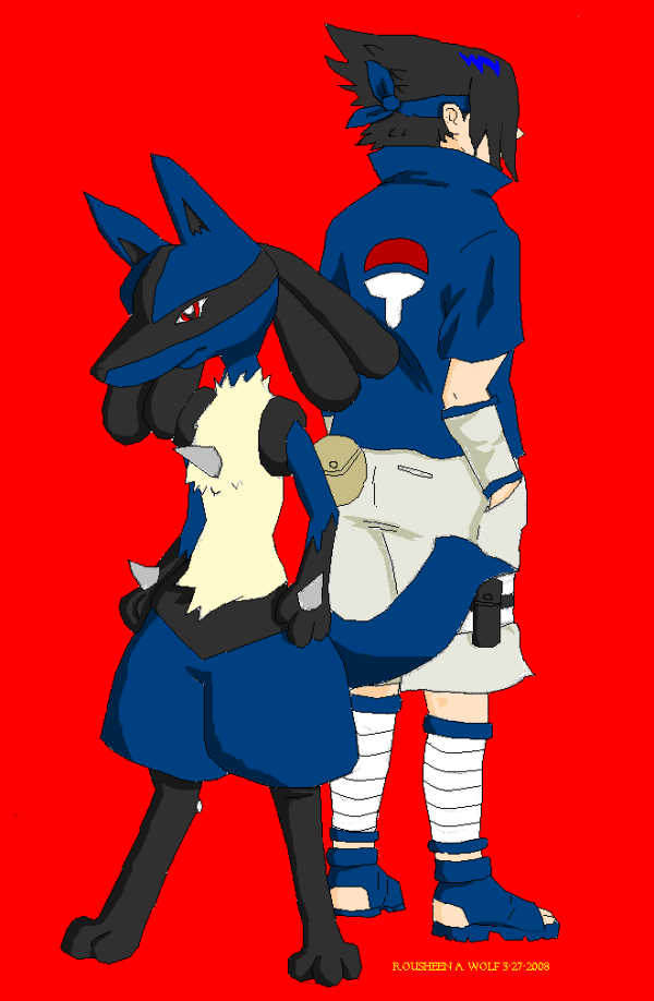 Sasuke and Lucario