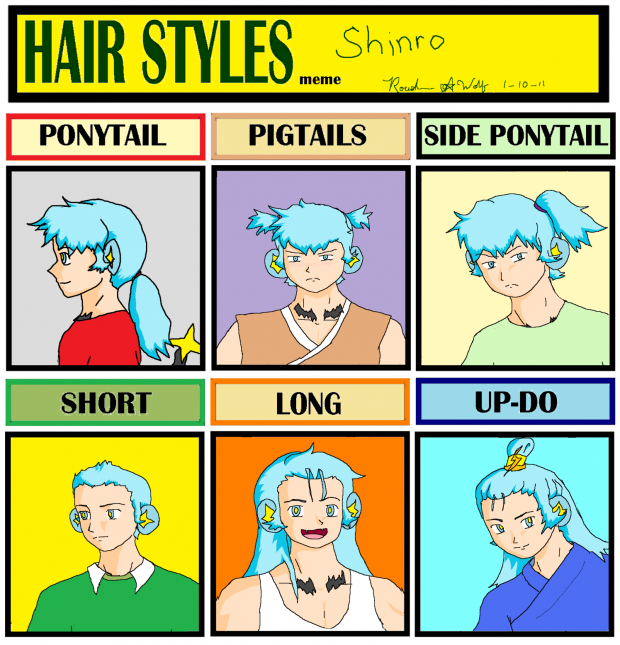Hair styles meme: Shinro